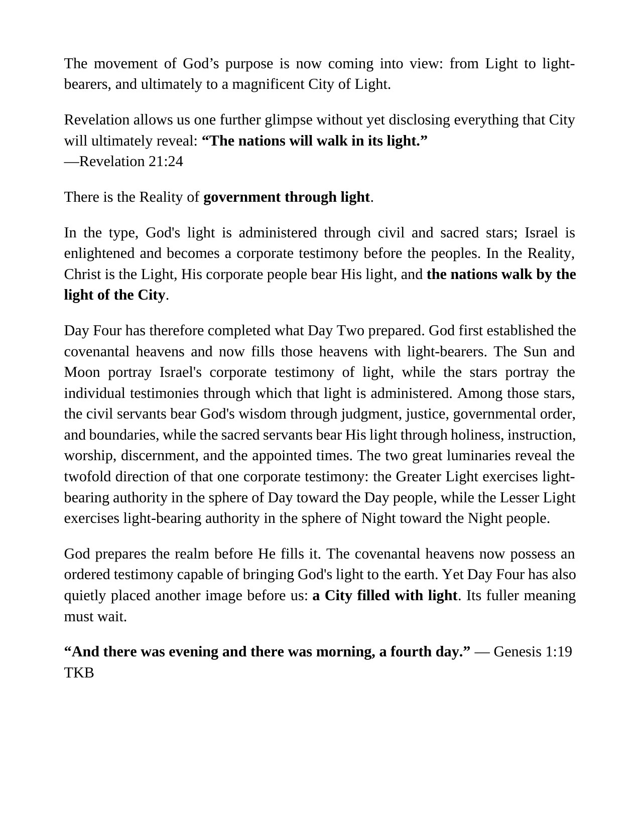 Preview page concerning Christ and His light-bearing people